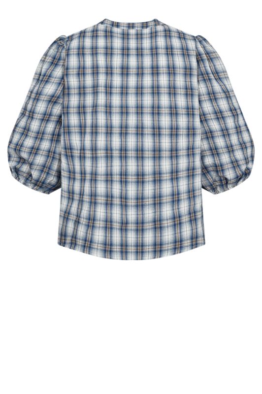 Freequent Mika babyblue ternet skjorte I Dresslab