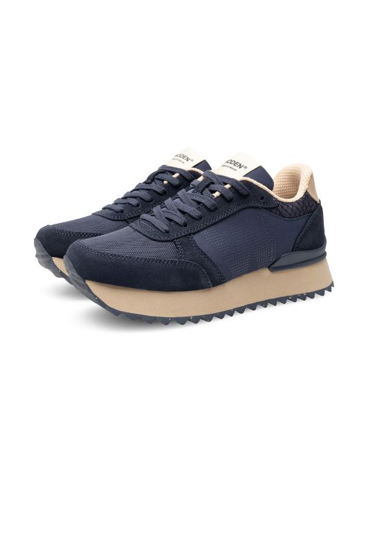 Woden Ronja plateau sneakers | Navy