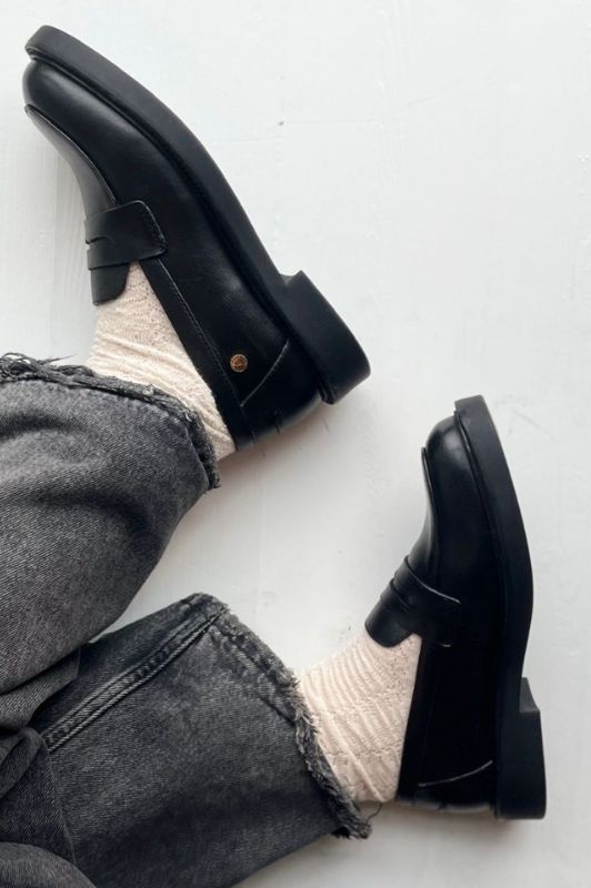 Copenhagen Shoes The beauty sko | Loafer i sort skind