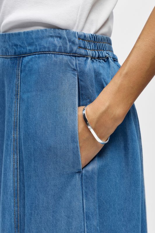 Object Frame skirt I Denim nederdel i tencel I Dresslab