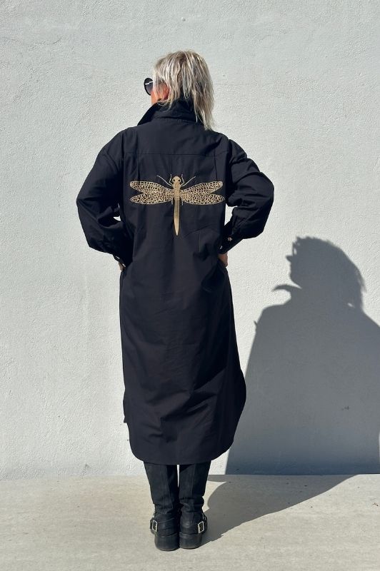 PRE ORDER Gaspar Sevilla poplin dress i sort