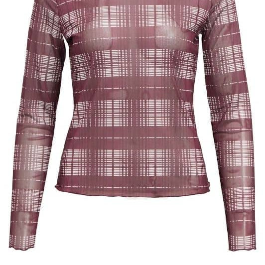 Object Montana meshbluse bordeaux tern