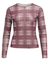 Object Montana meshbluse bordeaux tern