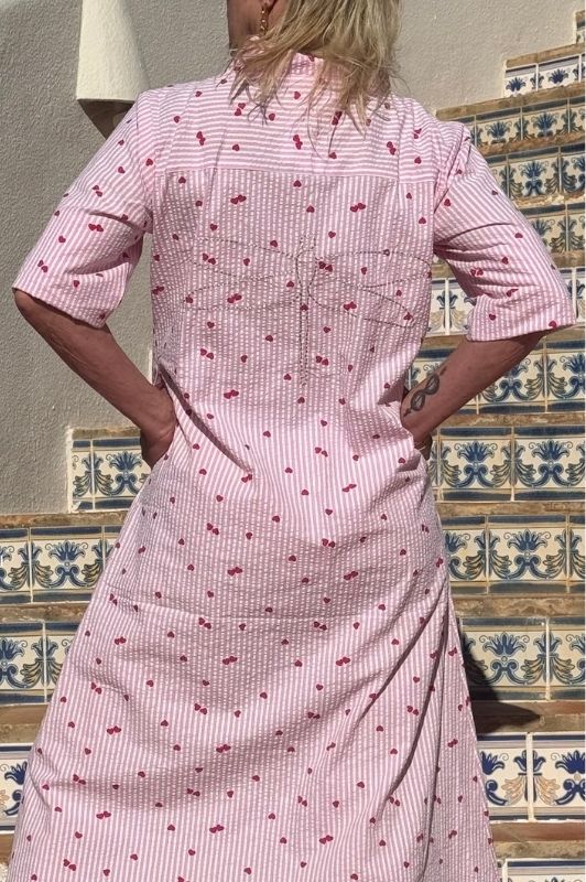 Gaspar Java heart dress | Sød stribet kjole med hjerter I Dresslab