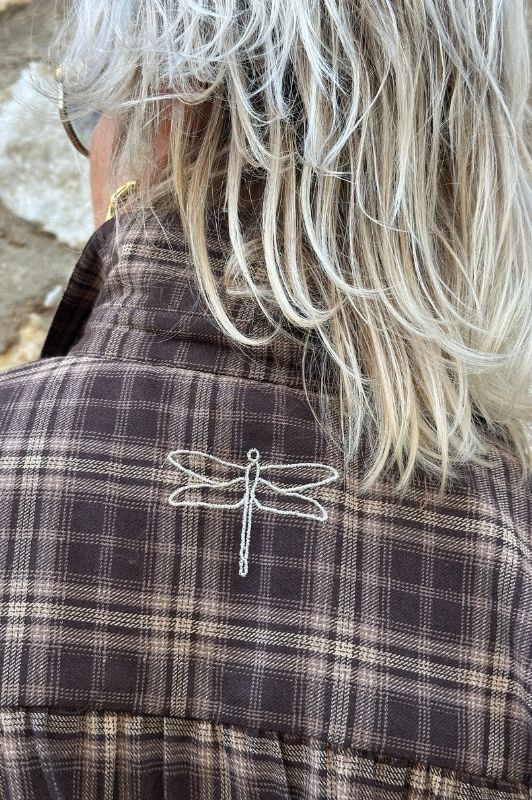 Gaspar Costamano check bluse