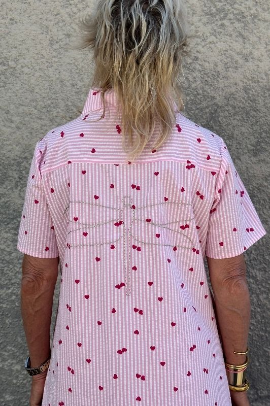 Gaspar Java heart dress | Sød stribet kjole med hjerter I Dresslab