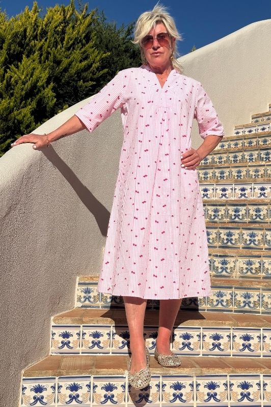 Gaspar Java heart dress | Sød stribet kjole med hjerter I Dresslab