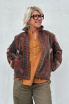 PRE ORDER Utah short velvet jacket I  Velourjakke med broderi i mørkebrun