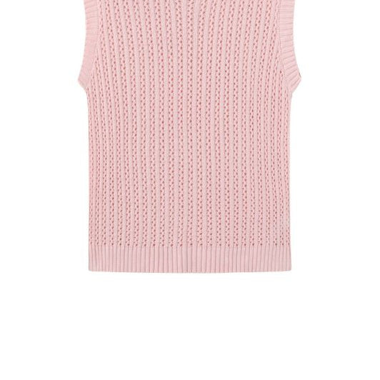 Luxzuz Corinn knit I Strikvest i lyserød