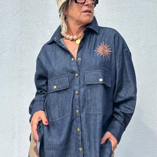 PRE ORDER Gaspar Sevilla skjorte i blå denim