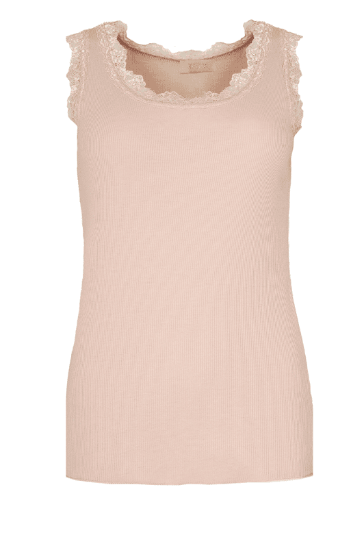 Ofelia Issa Top | Ribbet blondetop rosa