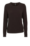 Prepair Bibiane T-shirt  i Blød langærmet basic i brun