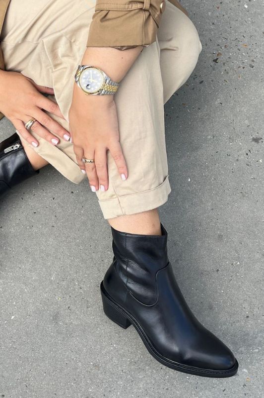 Copenhagen Shoes Beautiful Life western støvle i sort skind