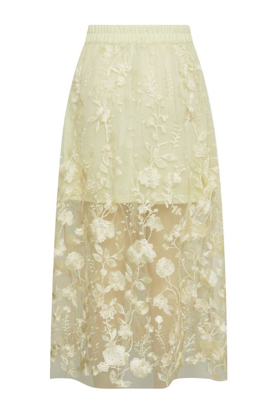 A-View Fuschia skirt I Tylnederdel i sart gul I Dresslab