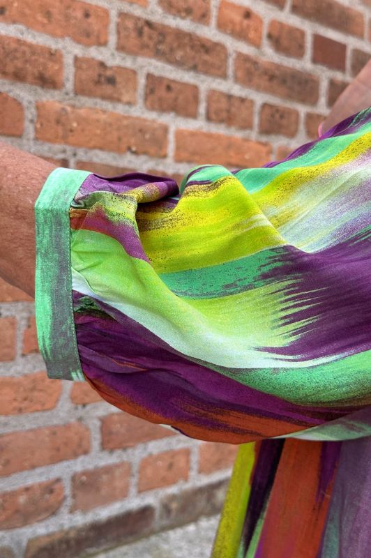 Gaspar Athen print kaftan | Flot multi print I Dresslab