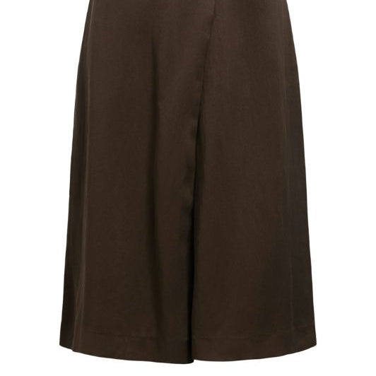 Object Wrap Bermuda pant | Shorts i mørkebrun I Dresslab