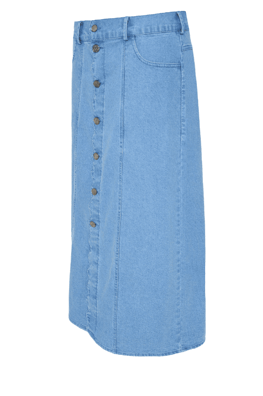 Ofelia Berit jeans skirt i lys denim