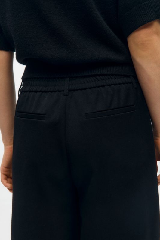 Object Lisa wide pant | Sort pæn buks