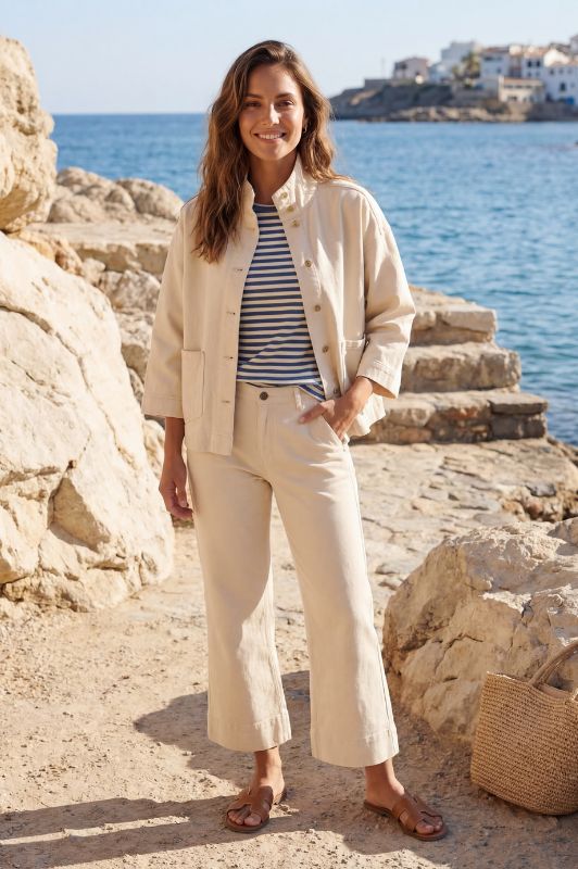 Prepair Bree I Denim jakke i offwhite I Dresslab