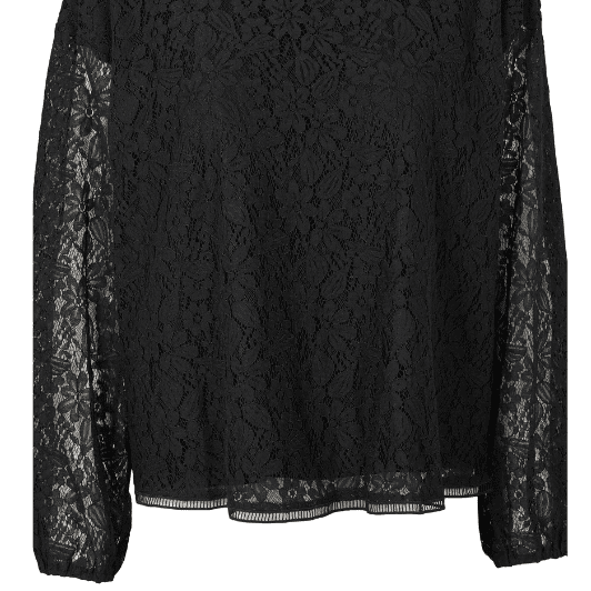 Prepair Claire bluse I Flot blondetop i sort