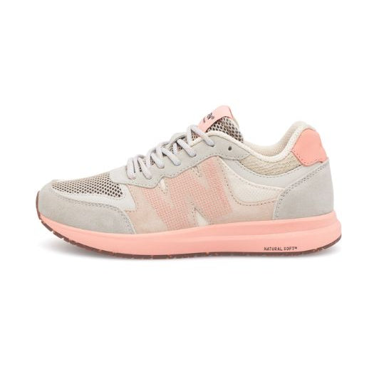 Woden Rigmor open mesh leather sneakers | Blush