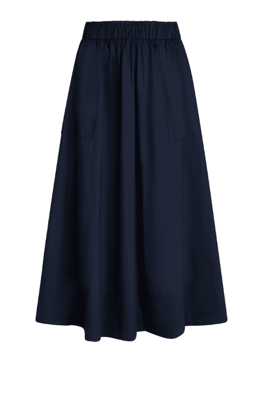 La Rouge Vilma skirt nederdel | Poplin nederdel marine