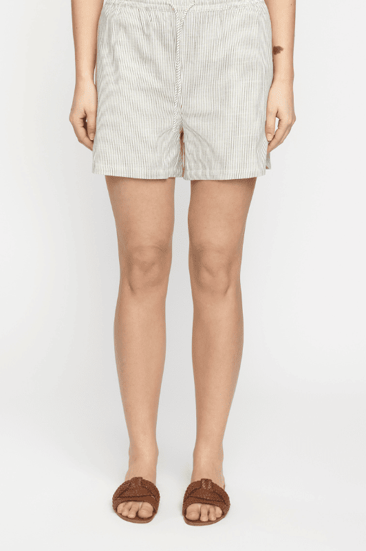 Soft Rebels Ebbi shorts | Bomuldsshorts i hvid strib