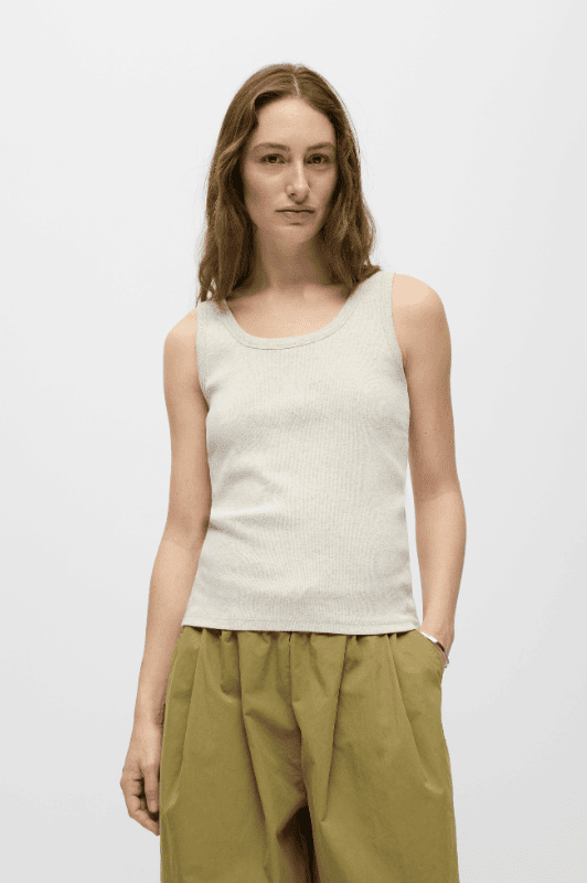 Object Molli tank top i sandmelange I Dresslab