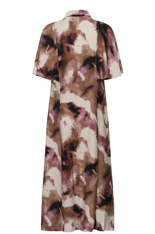 Karen By Simonsen Frigg Dress | Rosa printet kjole I Dresslab