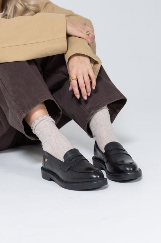 Copenhagen Shoes The beauty sko | Loafer i sort skind