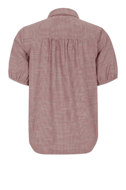 Soft Rebels Ebbi shirt | Stribet skjorte i rød strib