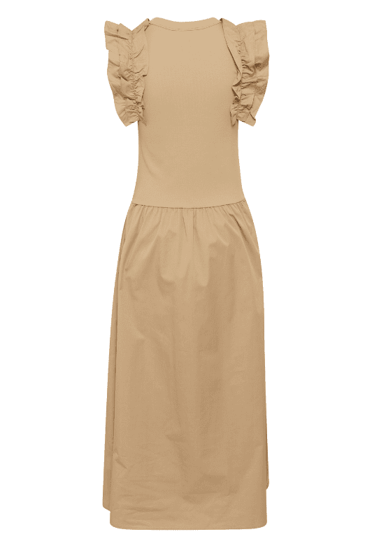 Karen By Simonsen Oda dress I Cool sporty kjole i sand
