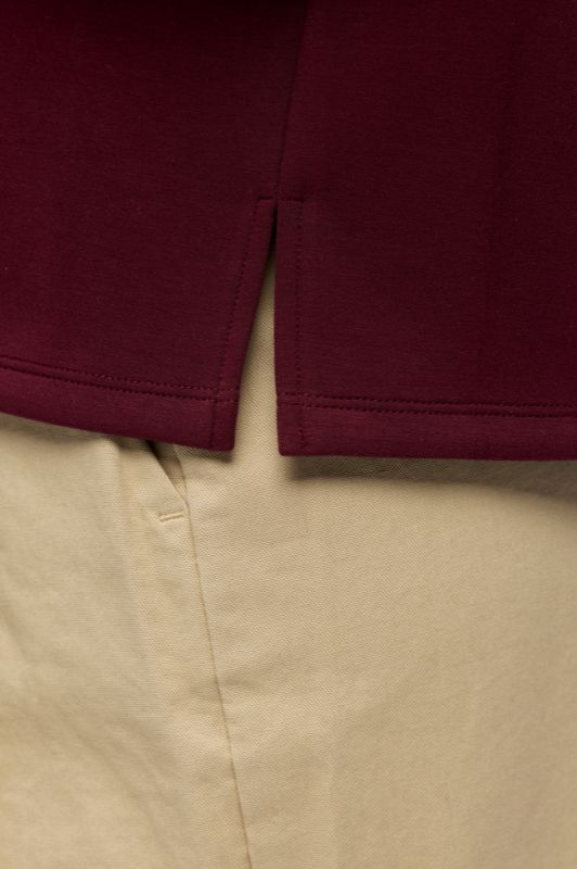 Object Andrea bordeaux boxy t-shirt I Dresslab