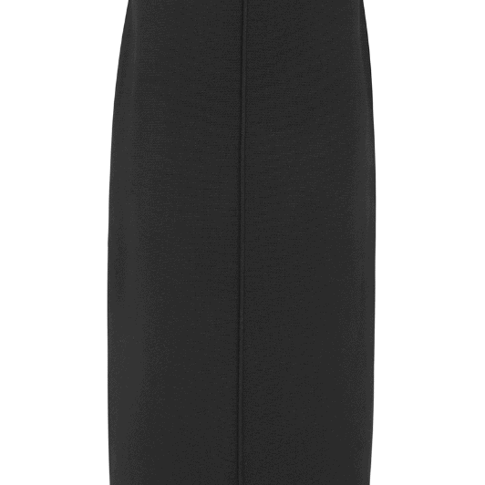 Soft Rebels Henrietta Slit Skirt | Lang strik nederdel sort