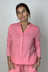 Gaspar Palermo shirt I Koral bluse i blødt bomuld