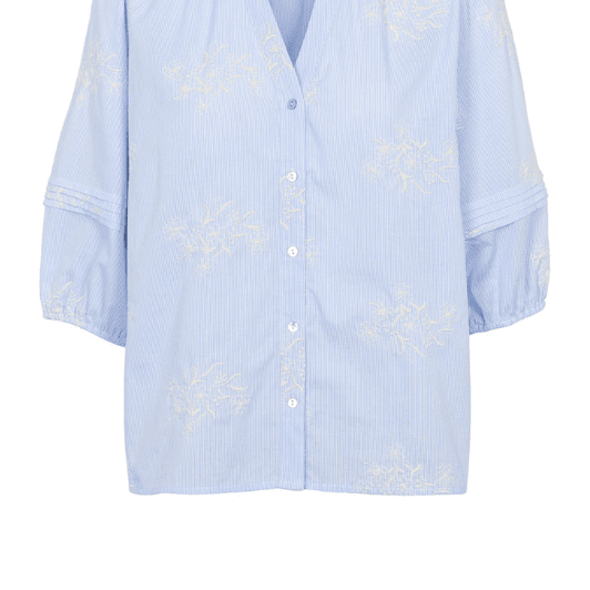 Prepair Harriet bluse I Lyseblå med broderi I Dresslab