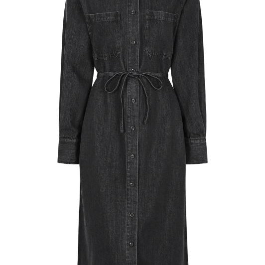 Soft Rebels Keira denimkjole i grå