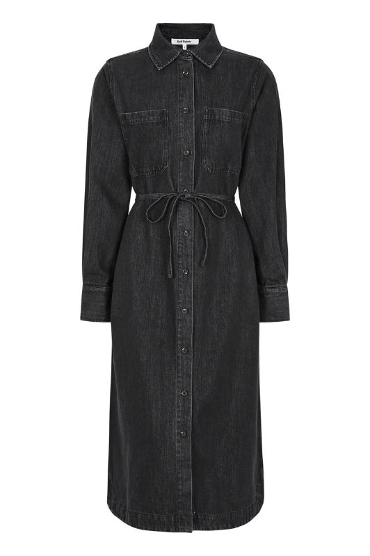 Soft Rebels Keira denimkjole i grå