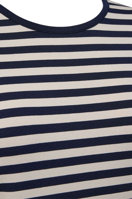 Freequent Liana bluse I Strib navy hvid