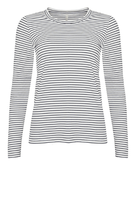 Ofelia Sisa bluse | Langærmet hvid navy  I Dresslab