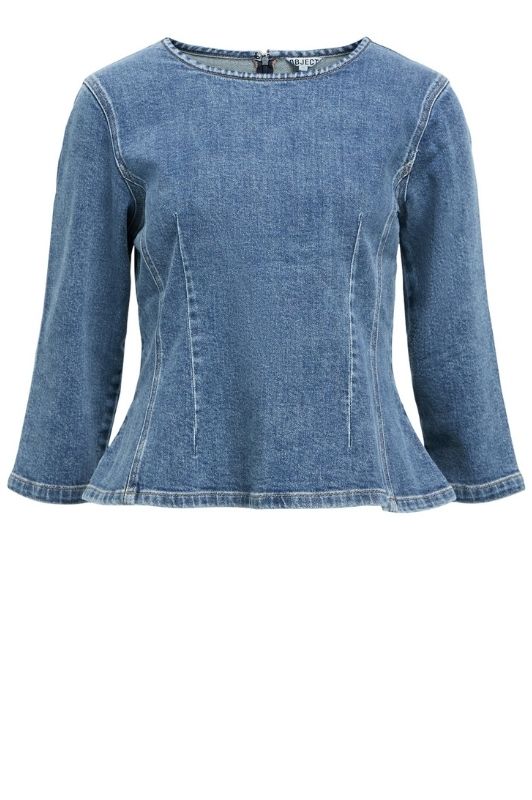 Object Rosie 3/4 denimtop