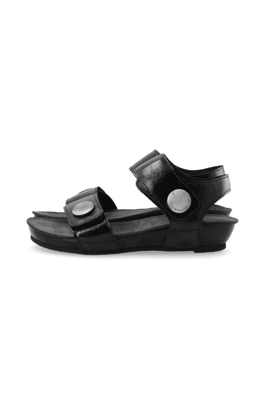 Cashott Casava skind sandal I Sort lak