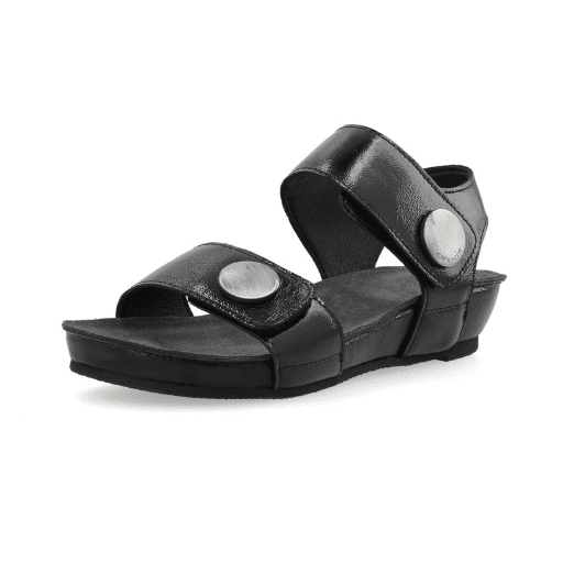 Cashott Casava skind sandal I Sort lak