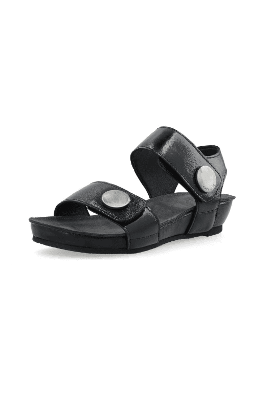Cashott Casava skind sandal I Sort lak