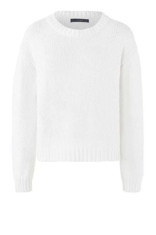 Luxzuz Begitta knit I Strikbluse i hvid