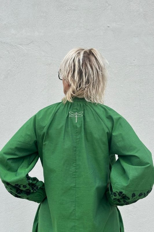 PRE ORDER Gaspar Moon dress i flot grøn
