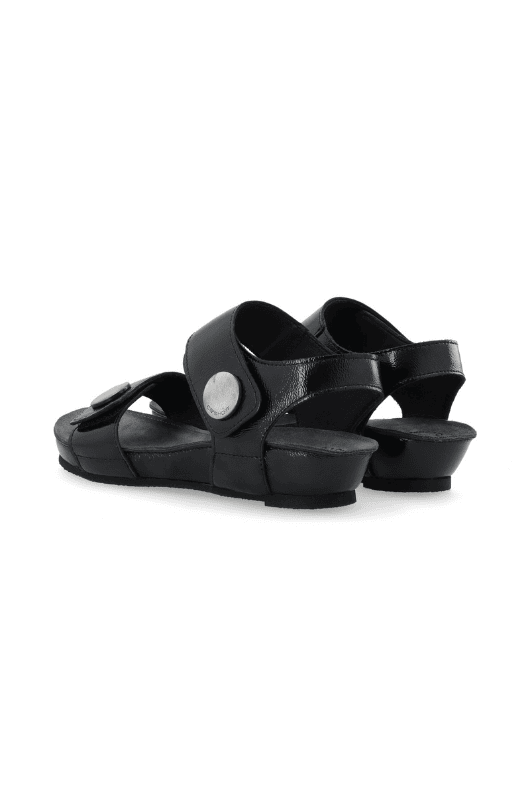 Cashott Casava skind sandal I Sort lak