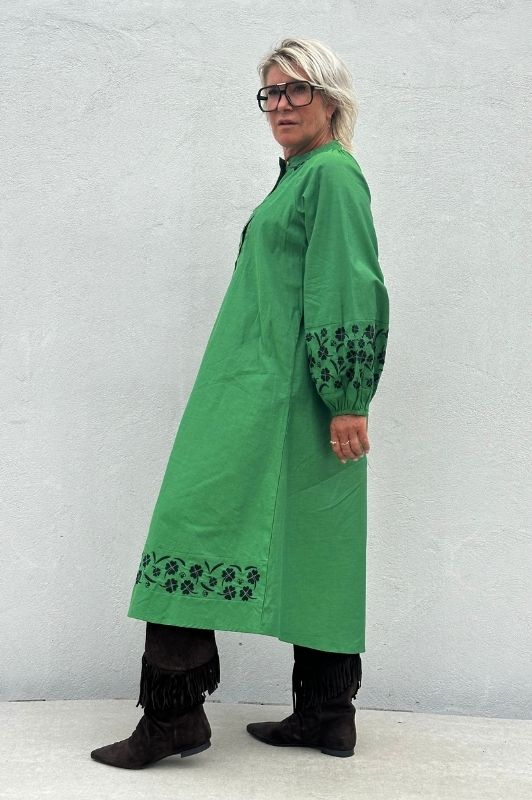 PRE ORDER Gaspar Moon dress i flot grøn