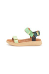 Woden Line sandal | Damesandal Apple green multi I Dresslab