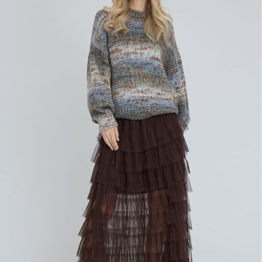 A-View Mirinda skirt I Tylnederdel i mørkebrun I Dresslab